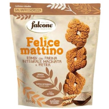 Falcone Felice Mattino Rombi con Farina Integrale Macinata a Pietra da gr 500