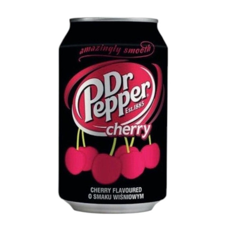 Dr Pepper Cherry Soda Gusto Ciliegia da 330 ml Dr Pepper Cherry Soda Gusto Ciliegia da 330 ml