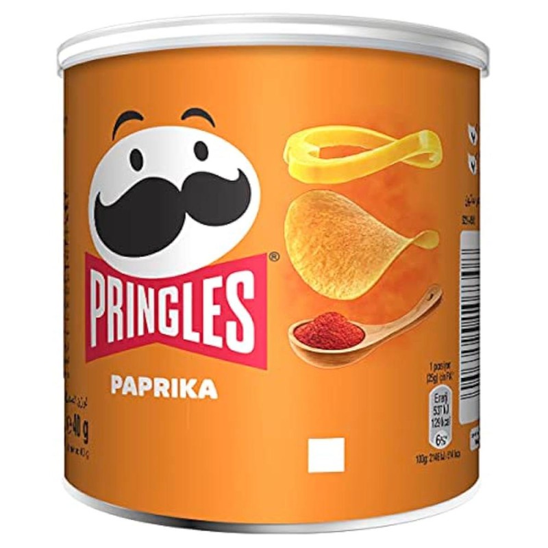 Pringles 12 Tubi Patatine al gusto Paprika da 40 grammi Pringles 12 Tubi Patatine al gusto Paprika da 40 grammi