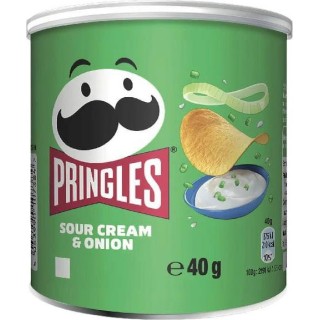 Pringles 12 Tubi Patatine al gusto Sour Cream & Onion 40 grammi