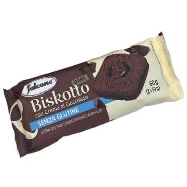 Biscotto Dark Cioccolato Senza Glutine gr.60x12 Falcone Gluten Free