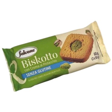 Biscotto Crema Pistacchio Senza Glutine gr.60x12 Falcone Gluten Free