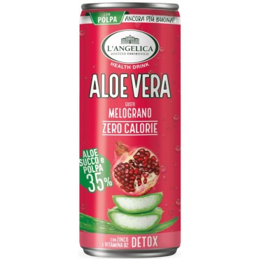 L'Angelica Aloe Vera Gusto Melograno 12 Lattine da 240 ml