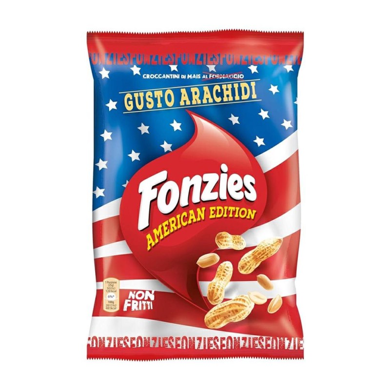 Fonzies Arachidi American Edition Busta da 100 grammi Fonzies Arachidi American Edition Busta da 100 grammi
