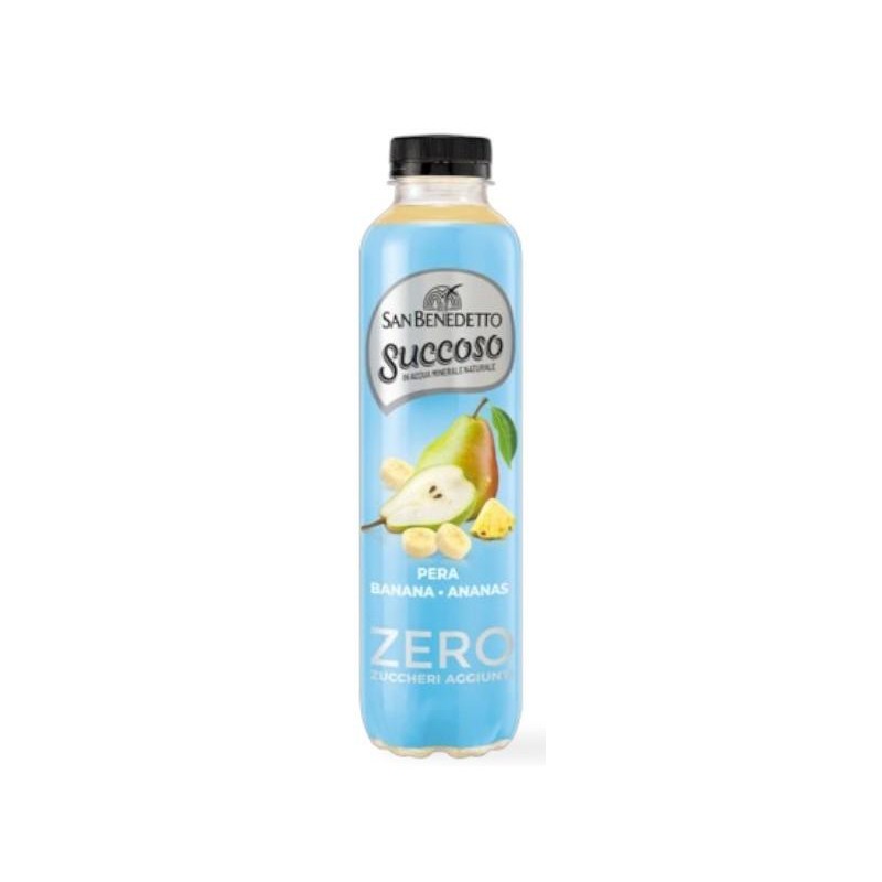 San Benedetto Succoso Zero Pera Banana ed Ananas 0,40L x 12 San Benedetto Succoso Zero Pera Banana ed Ananas 0,40L x 12