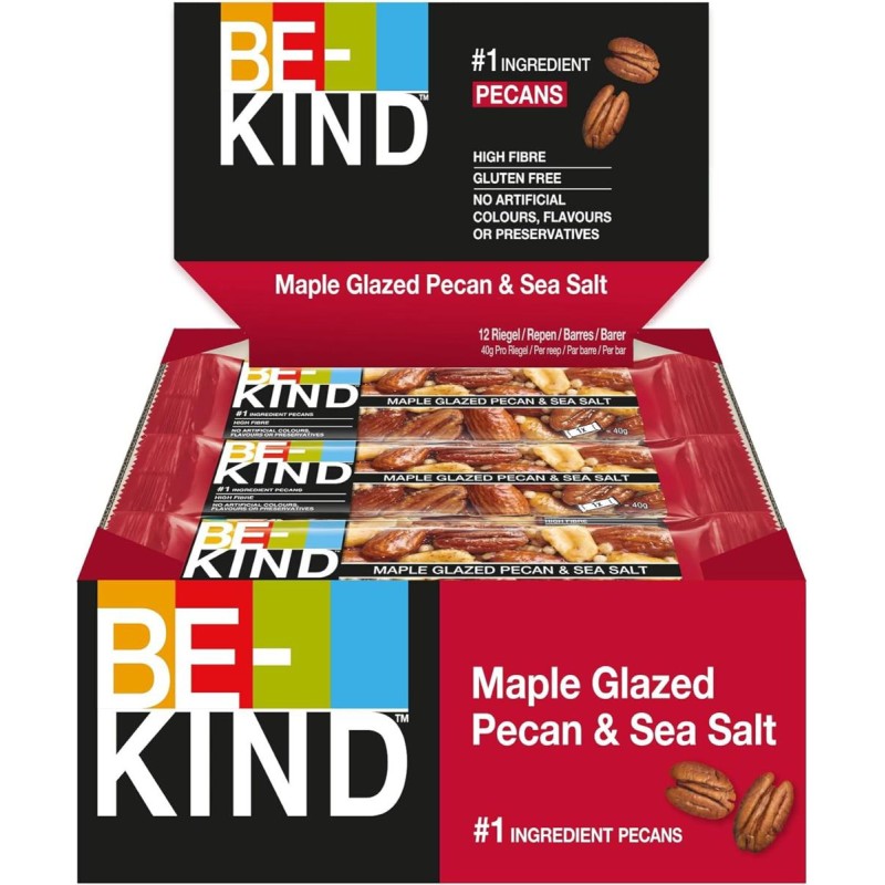 BE-KIND Barrette Noci Pecan e Sale Marino gr.40x12