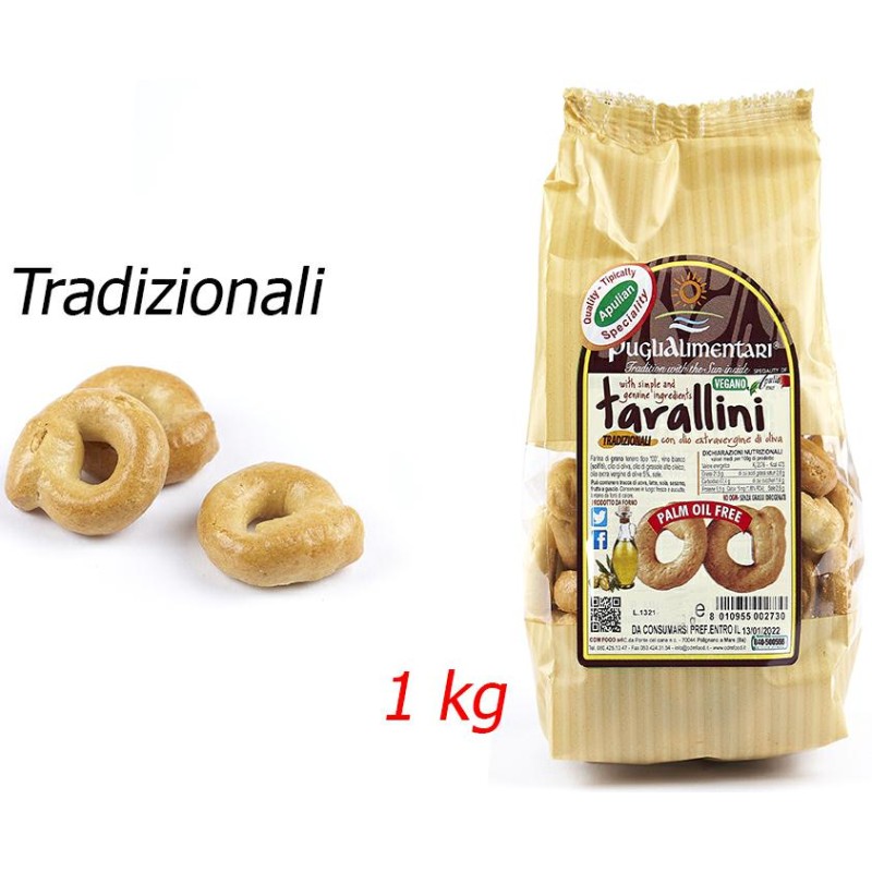 Puglialimentari Tarallucci Tradizionali Busta da 1 Kg Puglialimentari Tarallucci Tradizionali Busta da 1 Kg