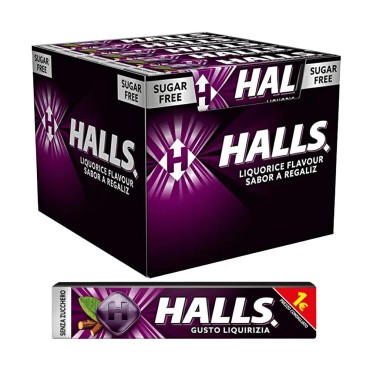Halls Liquirizia Sugarfree 1,30Â€ gr.32x20