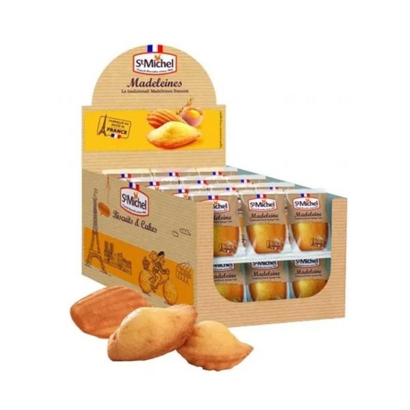 Display Madeleines St. Michel 25 Monoporzioni da 25 grammi Display Madeleines St. Michel 25 Monoporzioni da 25 grammi