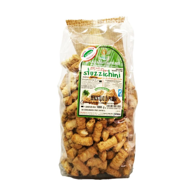 Puglialimentari Stuzzichini al Finocchio Busta da 1 Kg Puglialimentari Stuzzichini al Finocchio Busta da 1 Kg