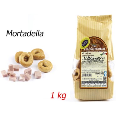 Puglialimentari Tarallucci Gusto Mortadella Busta da 1 Kg