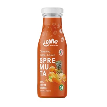 Spremuta di Clementina Ananas Carota LoMe Succo 100% ml.200x12