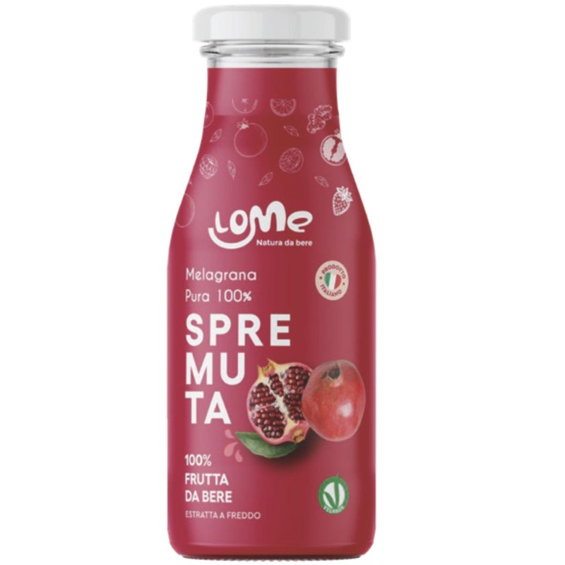 Lome Spremuta di Vera Melagrana 12 Bottiglie da 200 ml Lome Spremuta di Vera Melagrana 12 Bottiglie da 200 ml