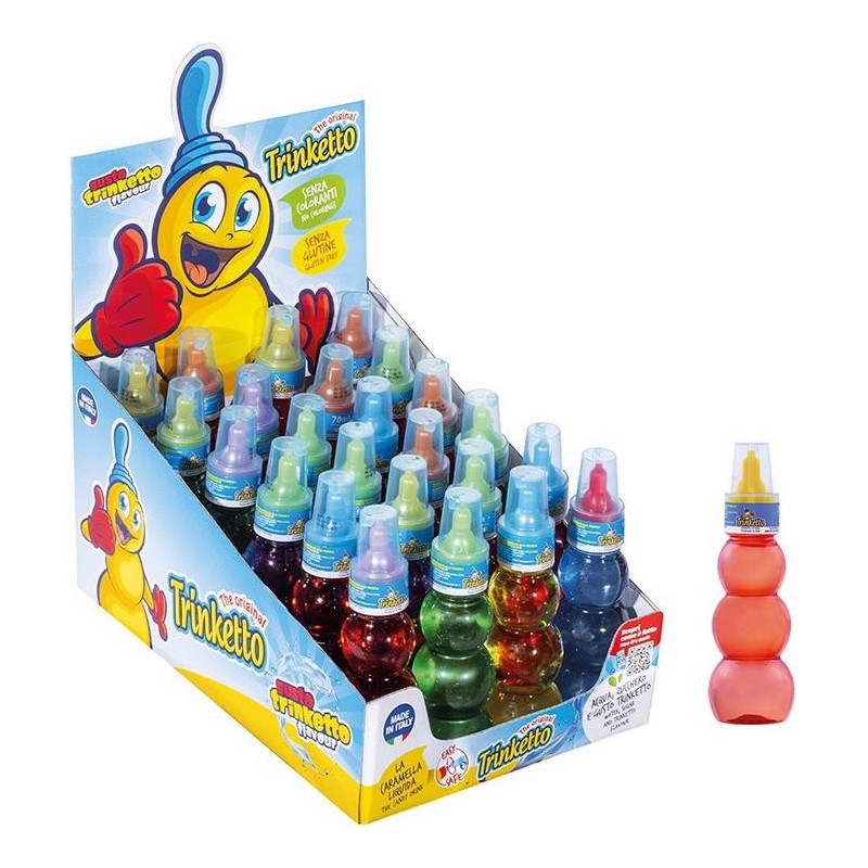 Trinketto L'Originale Caramella Liquida Gusto Fragola 24 Bottigliette da 70 ml Trinketto L'Originale Caramella Liquida Gusto Fragola 24 Bottigliette da 70 ml