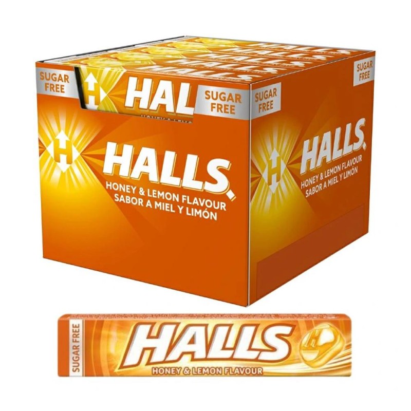 Halls Miele & Limone Senza Zucchero 1,30Â€ gr.32x20