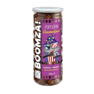 Boomza! PopCorn Caramellati Gusto Cioccolato gr.170