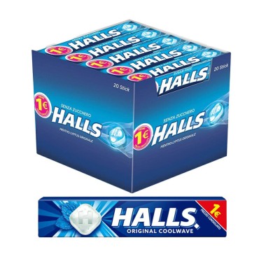 Halls Original CON Zucchero 1Â€ gr.33x20