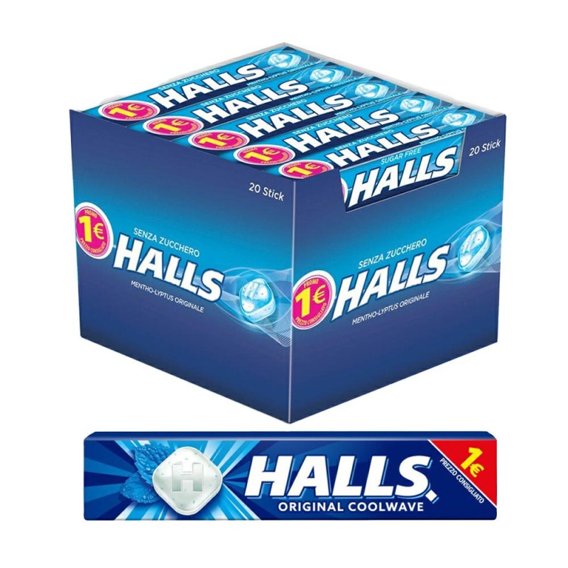 Halls Original CON Zucchero 1Â€ gr.33x20