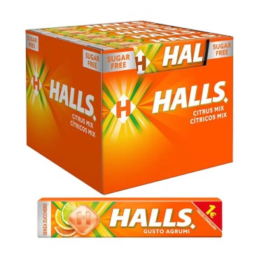 Halls Agrumi Sugarfree 1,30Â€ gr.32x20