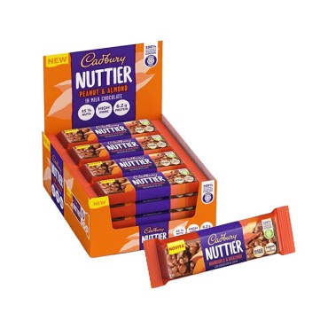 Cioccolato Arachidi e Mandorle Salate Cadbury gr.35x15