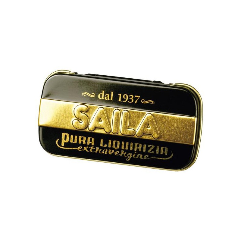 Saila Pura Liquirizia Extravergine Latta in Metallo Gr.10x18