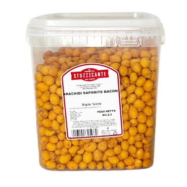 Secchiello Arachidi Saporite Bacon kg.2,3 Stuzzicante