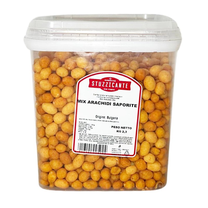 Secchiello Arachidi Saporite Mix kg.2,3 Stuzzicante