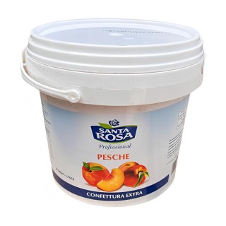 Santa Rosa Confettura Extra di Pesche Barattolo da 3,2 Kg