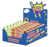 Haribo Mega Roulette Fizz Caramelle Gusto Frutta Confezione da 40 Tubi da 45 gr