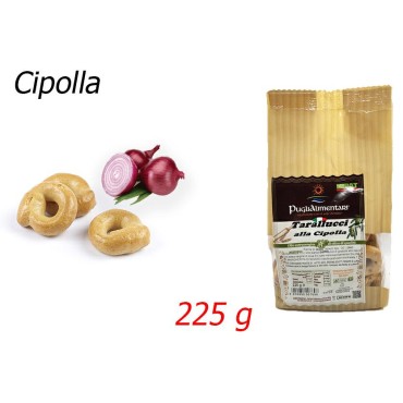 Puglialimentari Tarallucci Gusto Cipolla Busta da 225 grammi