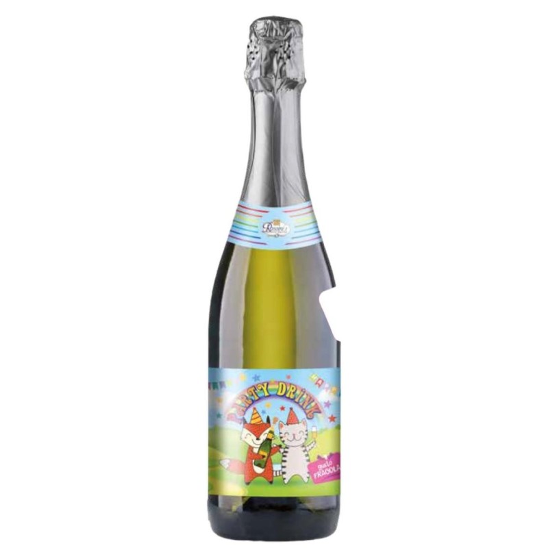 Party Drink Spumante Analcolico per Bambini Gusto Fragola 750 ml Party Drink Spumante Analcolico per Bambini Gusto Fragola 750 ml