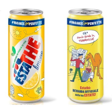 Estathe' Lattina Pesca Confezione da 24 Lattine da 330 ml