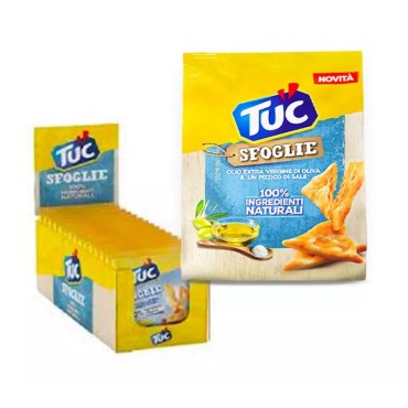 Tuc Sfoglie Sale 100% Ingredienti Naturali Showbox da 16 pezzi da 32 grammi
