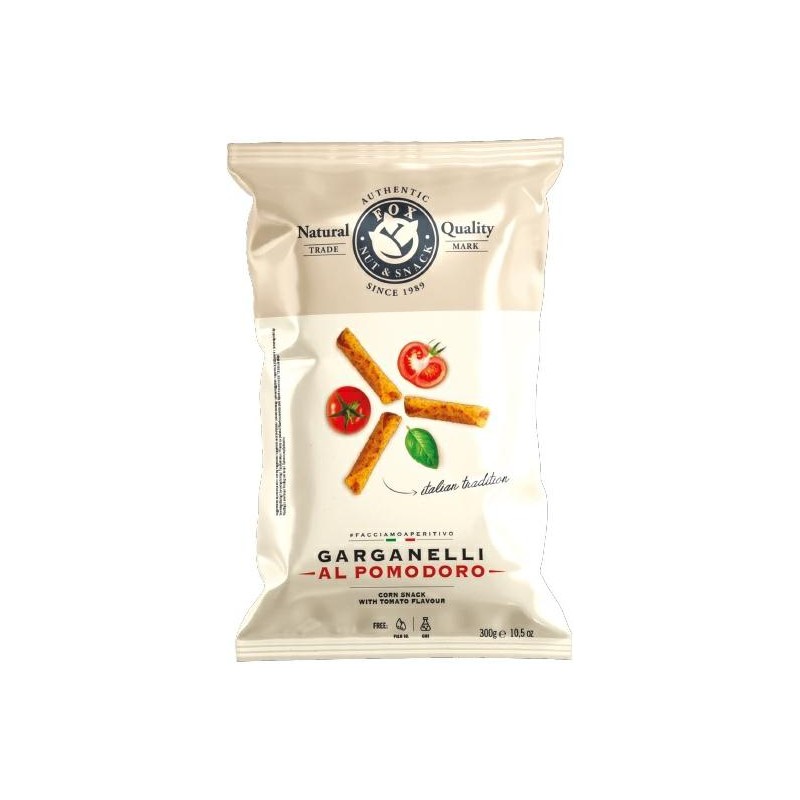 Garganelli al Pomodoro Fox: Pasta Tradizionale in Confezione da 300g Garganelli al Pomodoro Fox: Pasta Tradizionale in Confezione da 300g