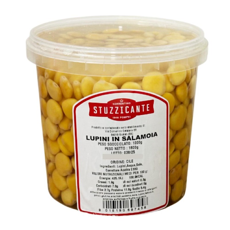 Secchiello Lupini in Salamoia kg.1 Stuzzicante