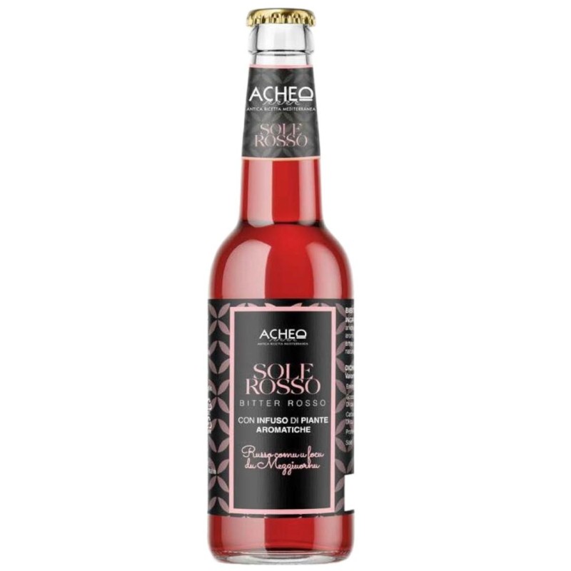 Acheo Sole Rosso Bitter Rosso Confezione da 12 Bottiglie da 200 ml Acheo Sole Rosso Bitter Rosso Confezione da 12 Bottiglie da 200 ml