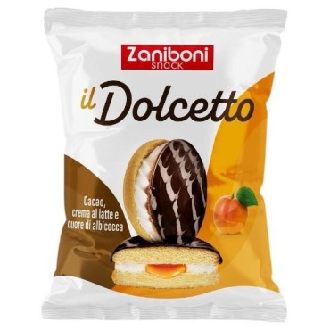 Il Dolcetto con cacao, crema al latte e Cuore di Albicocca da gr.27,3 x24 pezzi Zaniboni