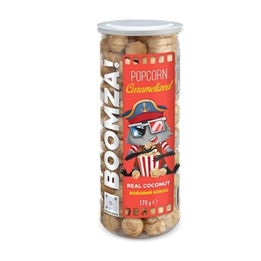 Boomza! PopCorn Caramellati Gusto Cocco gr.170
