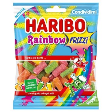 Rainbow Frizzi Frutta Buste Haribo gr.80