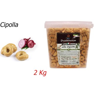 Puglialimentari Tarallucci Gusto Cipolla Secchiello da 2 Kg