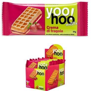Yoohoo! Waffle Fragola  gr.50 x12 pezzi Zaniboni
