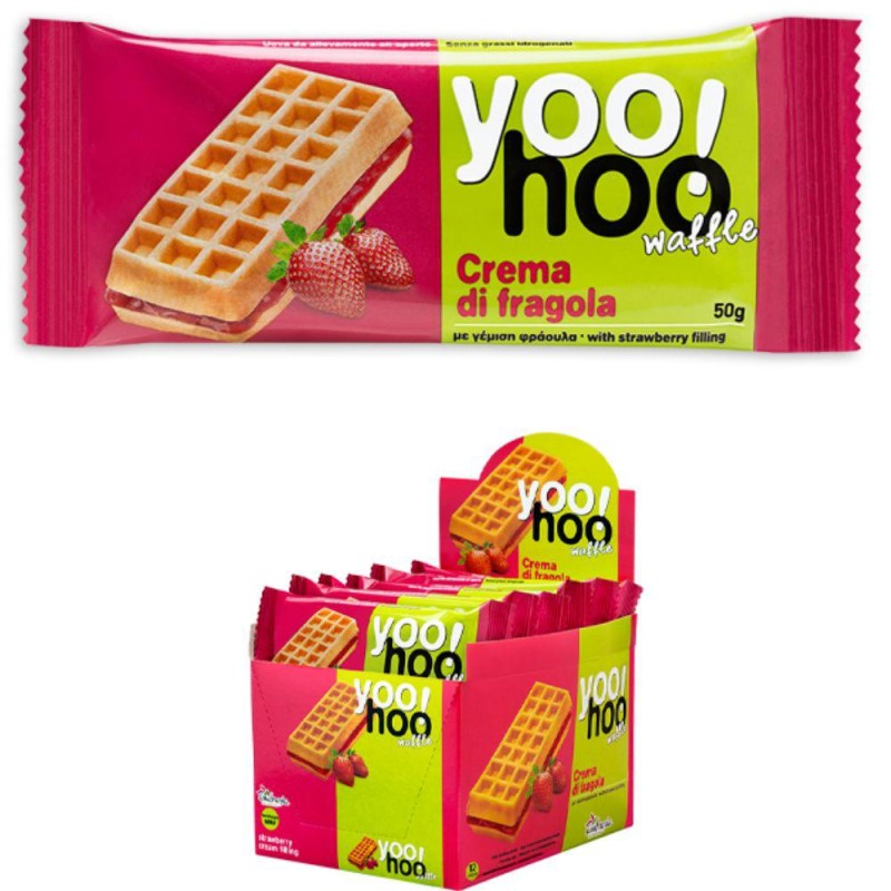 Yoohoo! Waffle Fragola  gr.50 x12 pezzi Zaniboni