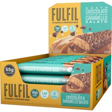 Fulfil Barretta Proteica Cioccolato e Caramello Salato gr.55x15