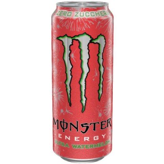Monster Energy Drink Ultra Watermelon Zero Zuccheri da ml.500 in 24 lattine