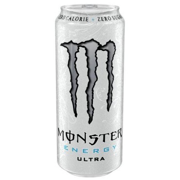Monster Energy Drink Ultra White Zero Zuccheri da ml.500 in 24 lattine