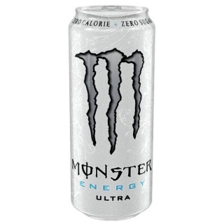 Monster Energy Drink Ultra White Zero Zuccheri da ml.500 in 24 lattine