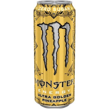 Monster Energy Drink Ultra Gold Pineapple Zero Zuccheri da ml.500 in 24 lattine