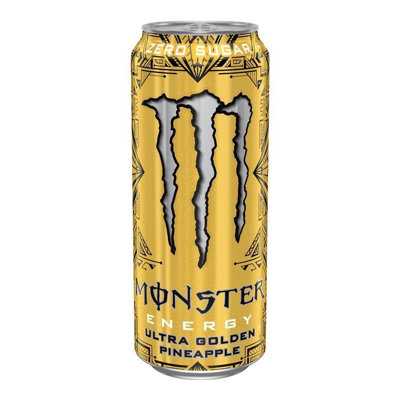 Monster Energy Drink Ultra Gold Pineapple Zero Zuccheri da ml.500 in 24 lattine Monster Energy Drink Ultra Gold Pineapple Zero Zuccheri da ml.500 in 24 lattine