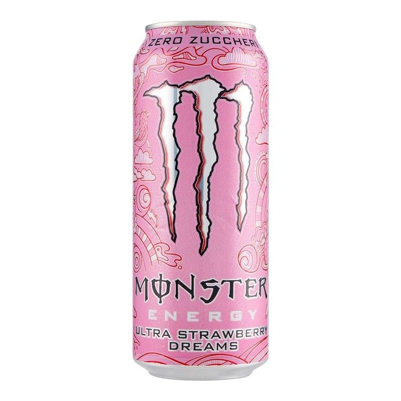 Monster Energy Ultra Rio Strawberry Dreams Senza Zuccheri da ml.500 in 24 lattine Monster Energy Ultra Rio Strawberry Dreams Senza Zuccheri da ml.500 in 24 lattine