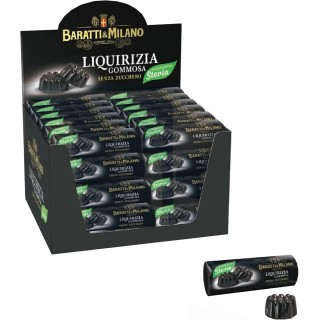 Stick Mora Gommosa Liquirizia Stevia Baratti & Milano Expo gr.19 da 48 stick